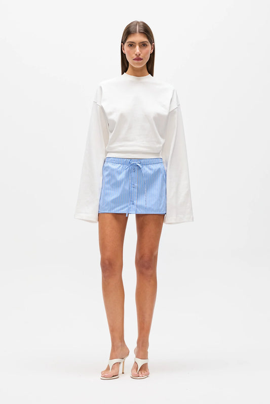 Margaux Skort - Blue Stripe | Bayse