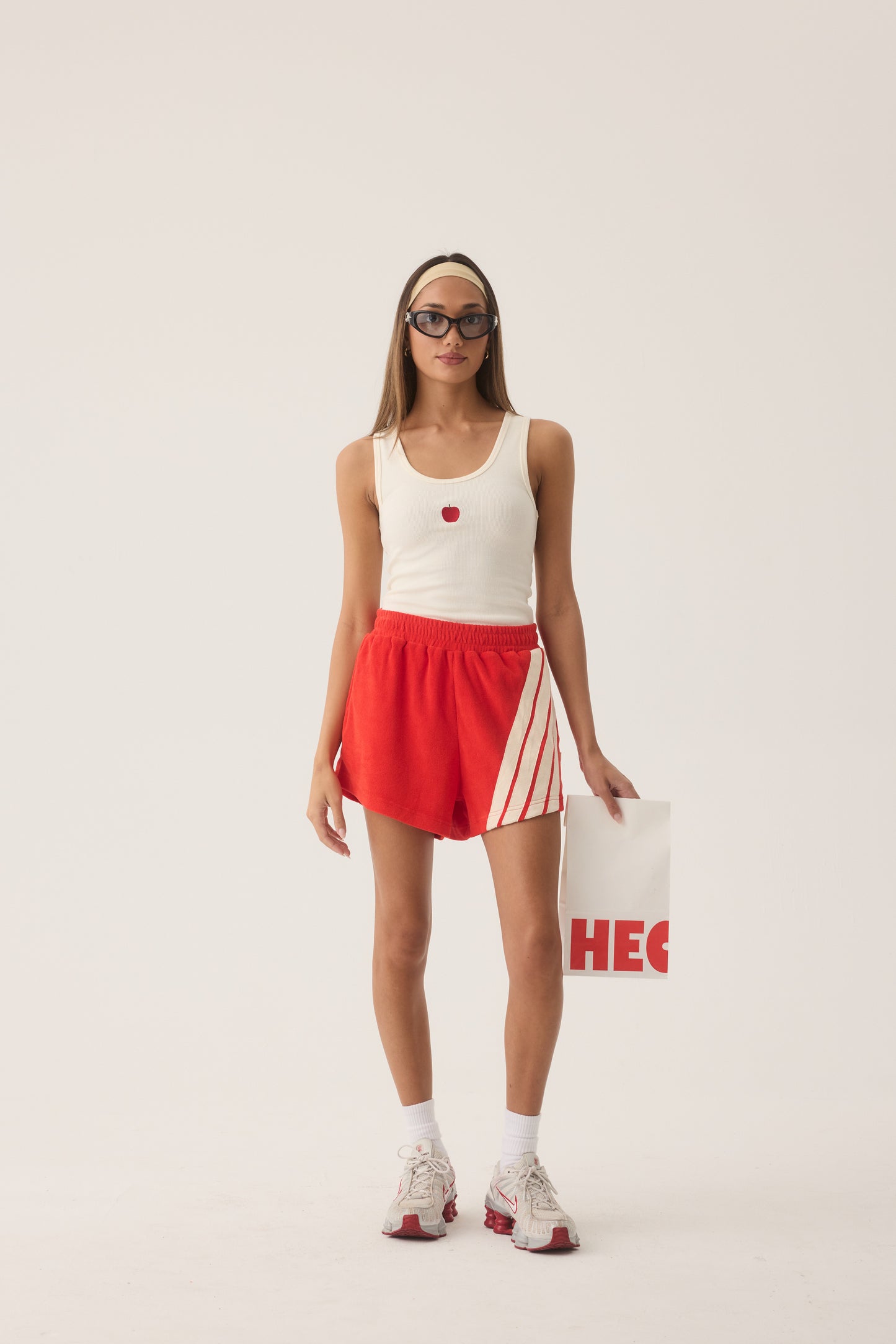 Manzana Rib Tank - Coconut | Araminta James