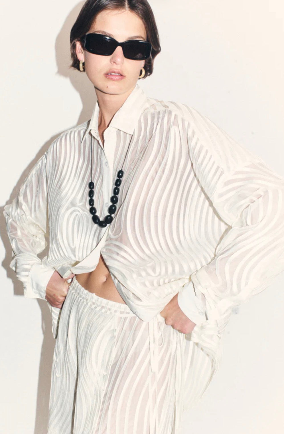 Micah Shirt Cream | Blanca