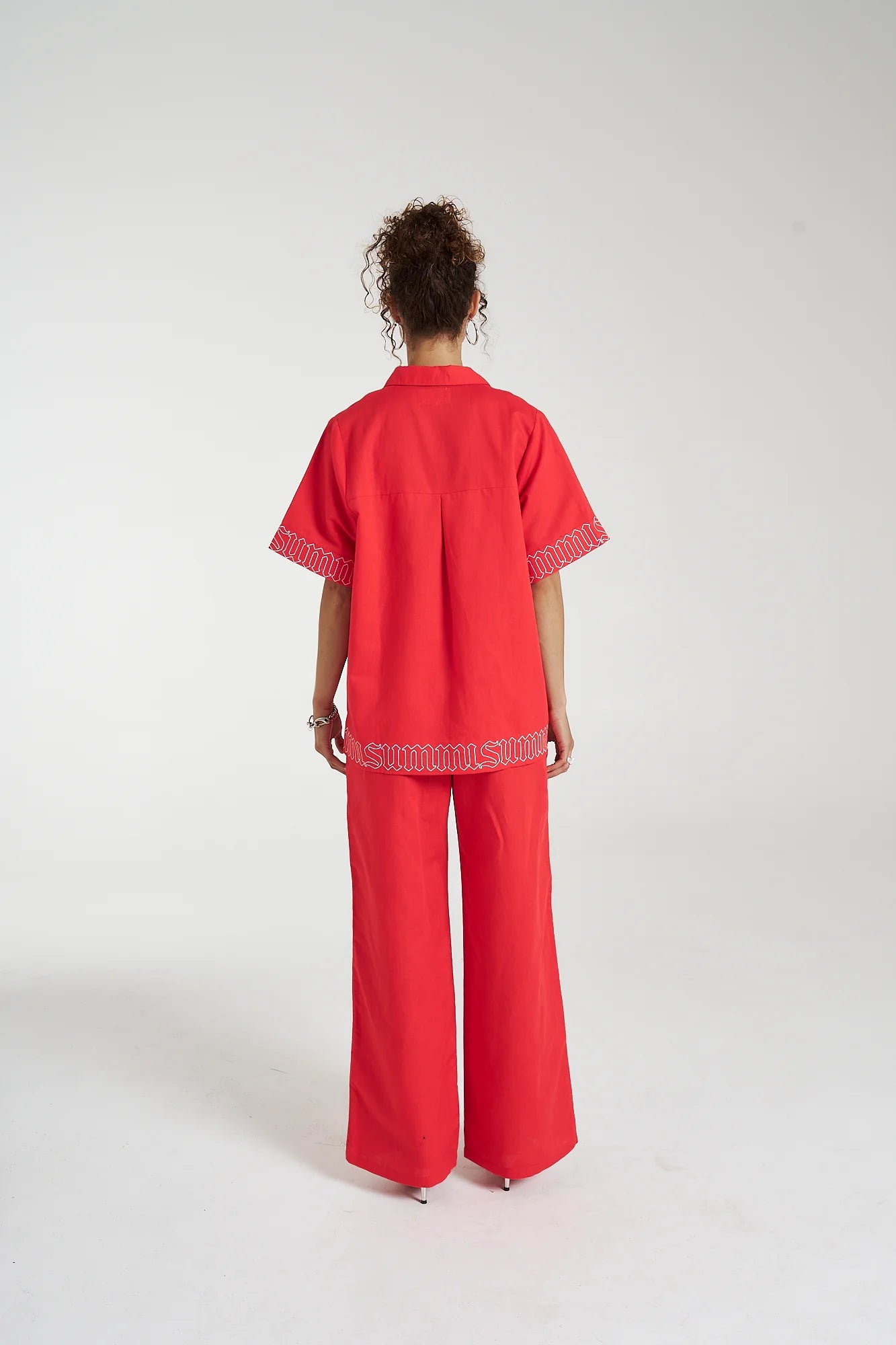 Big Linen Shirt Scarlet Summi | Summi Summi