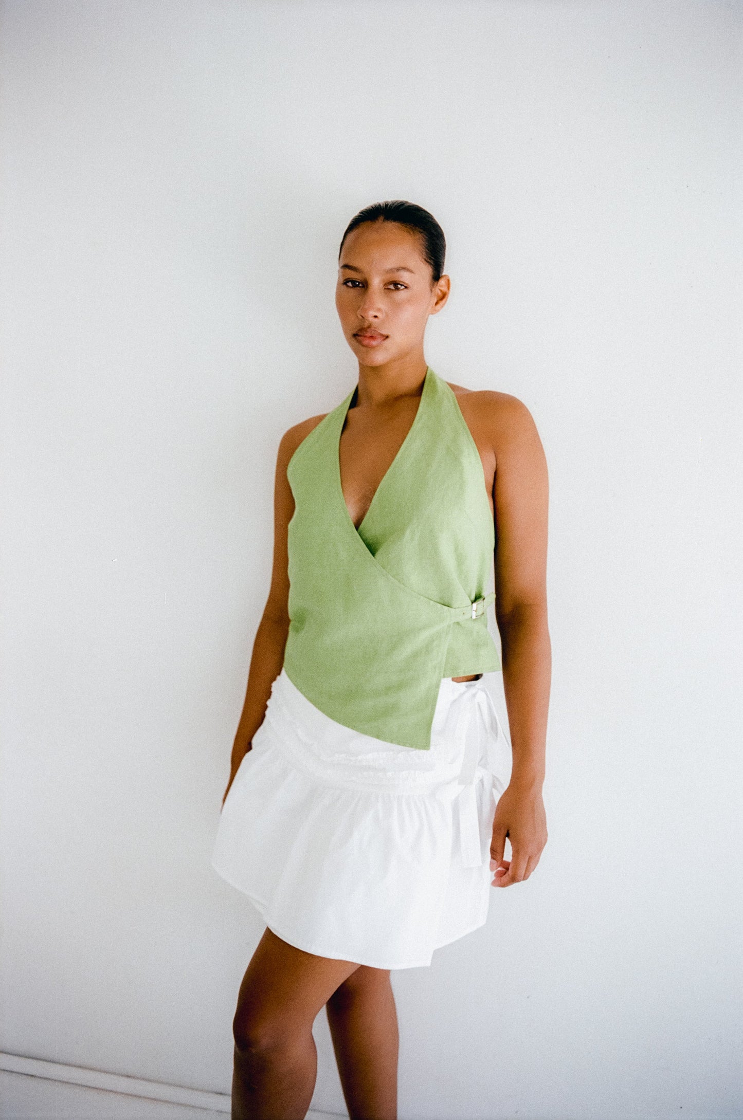 Annika Mini Skirt Blanc | Juni