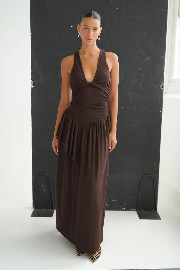 Tulli Dress - Dark Chocolate | Sovere