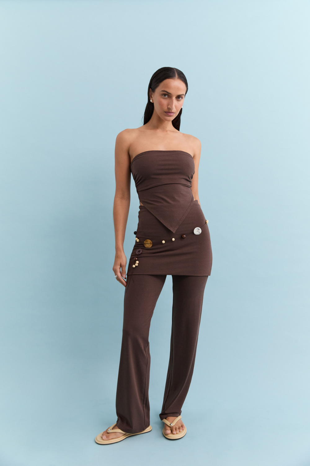 Pantskirt Dark Brown  | Pinky & Kamal