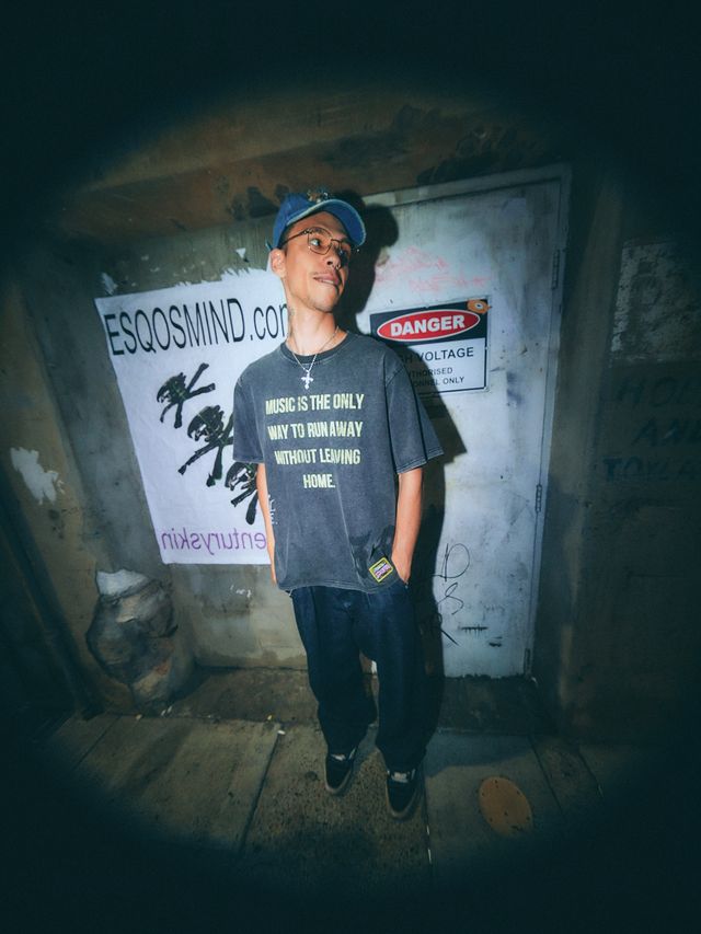 The Vinyl Shop Tee - Black | Sabbi