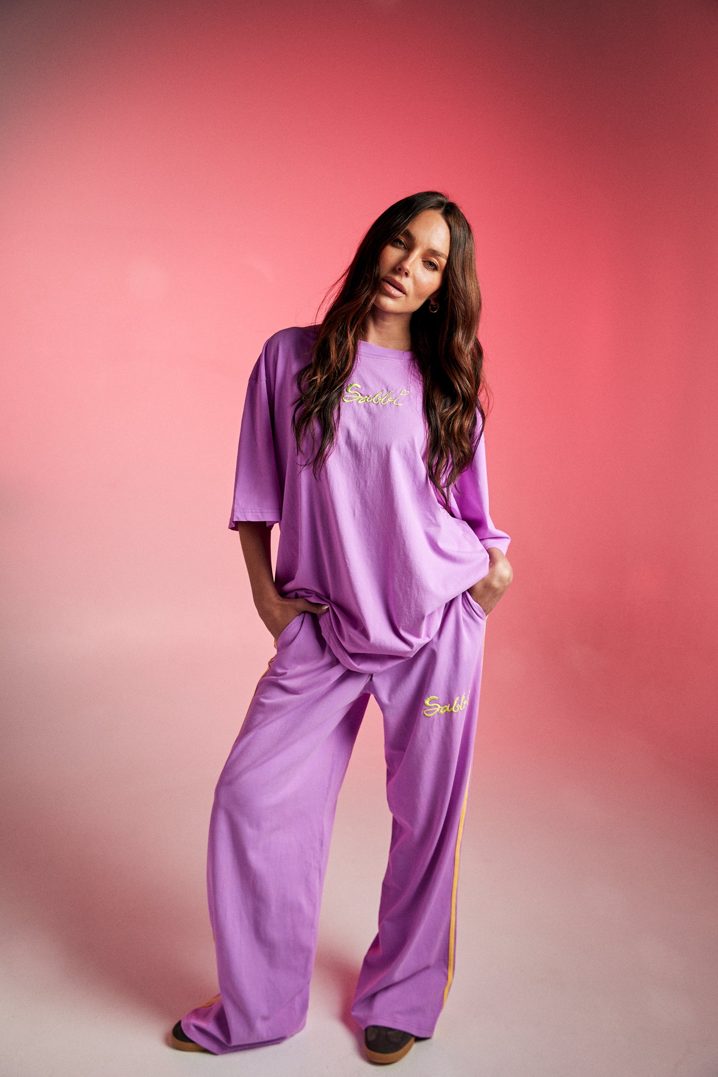 The Very Oversized Standout Tee - Fluro Violet | Sabbi