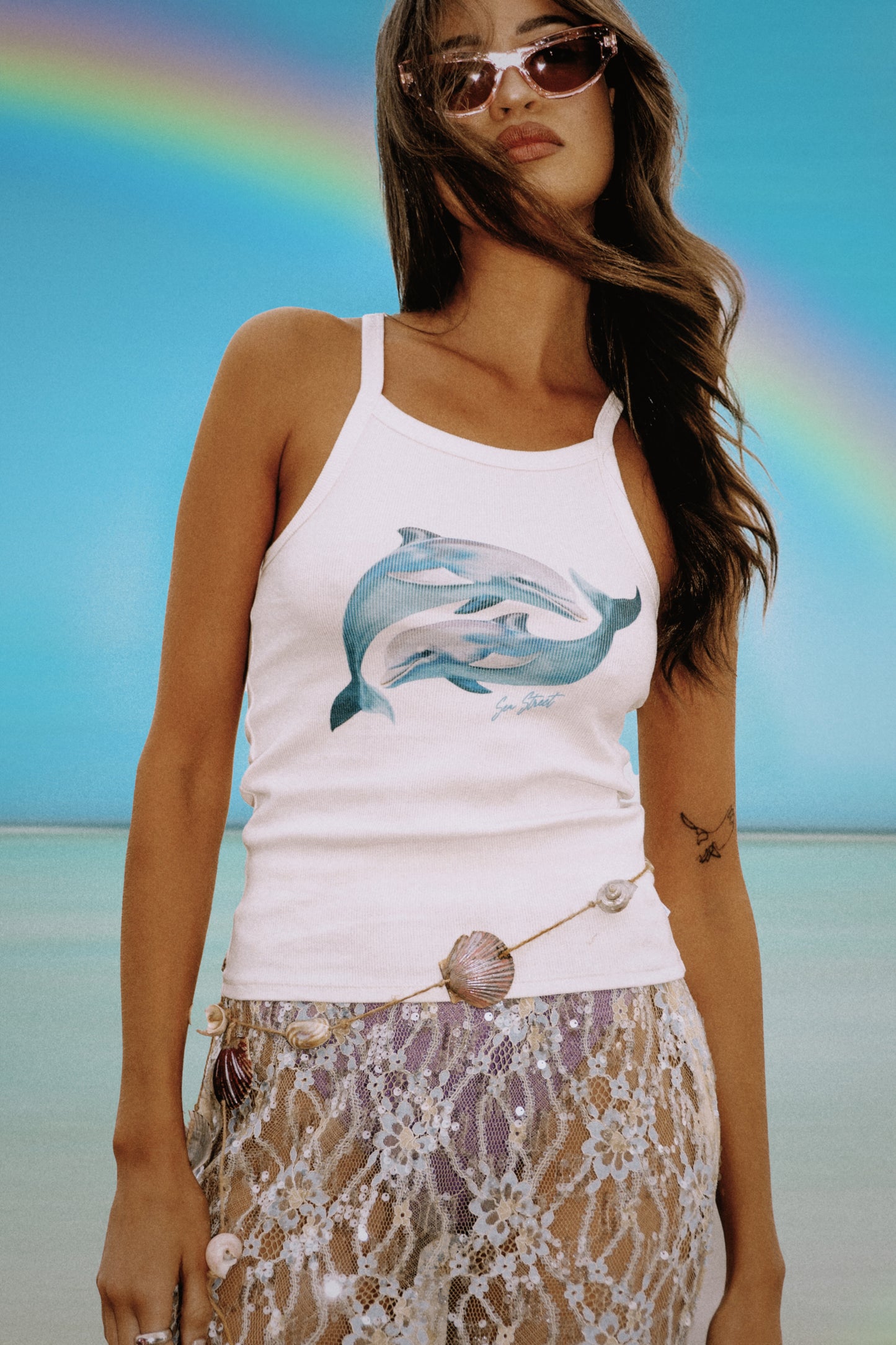 Dolphin Yin Yang Singlet | Sea Street