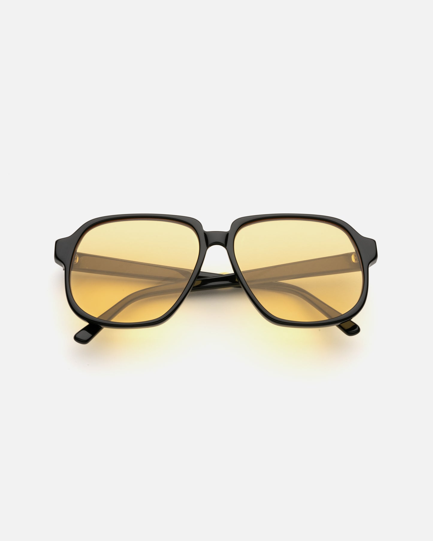 Delphine Sunglasses Black & Lemon| Lu Goldie