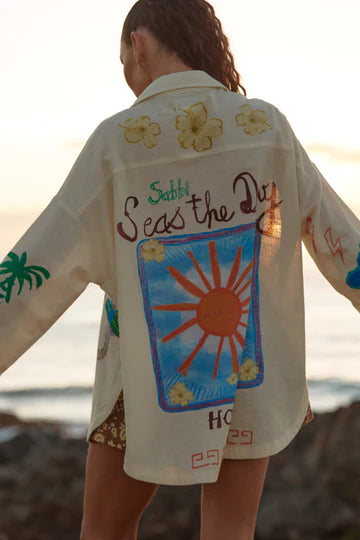 The Don Julio Shirt - Seas The Day - Cream | Sabbi