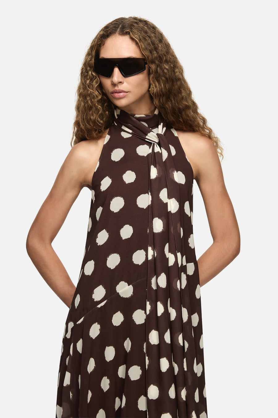 Linnea Dress Brown | Blanca