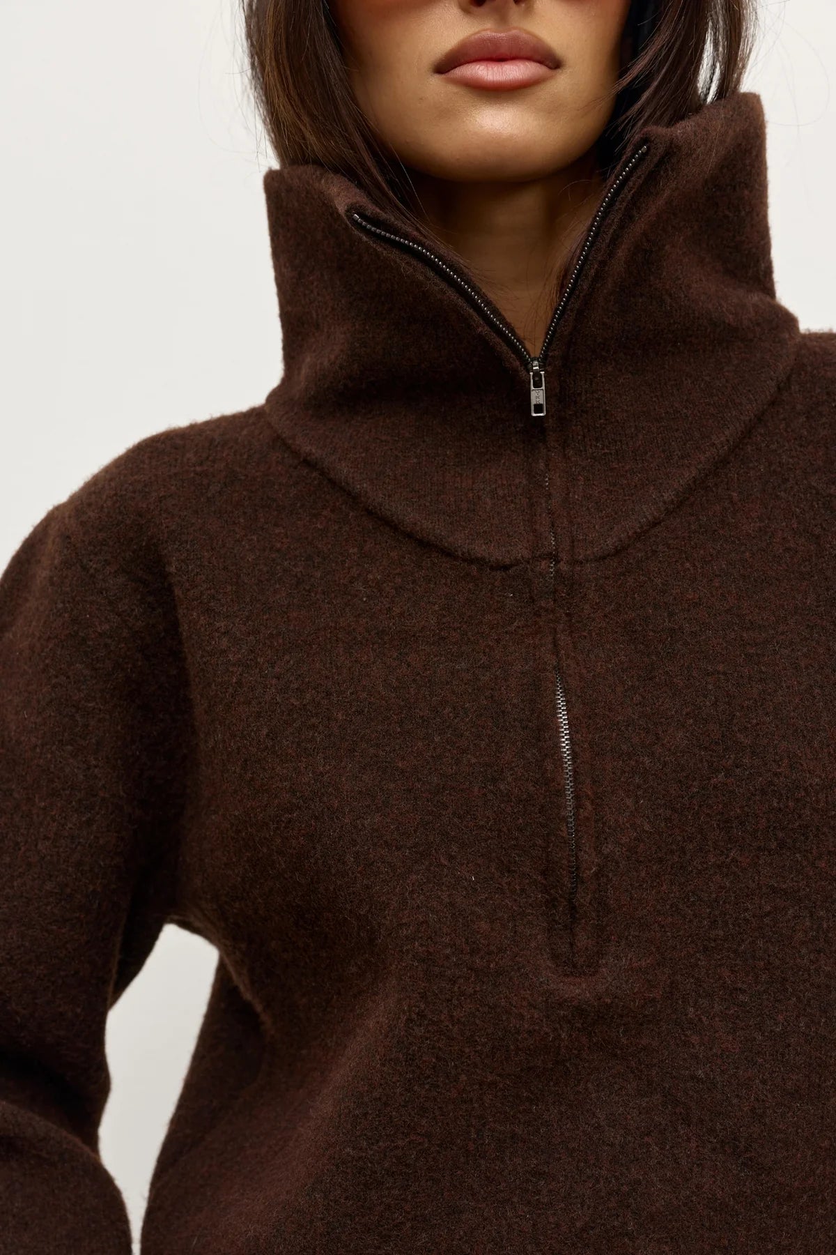 Riva Knit Jumper - Chocloate | Bayse
