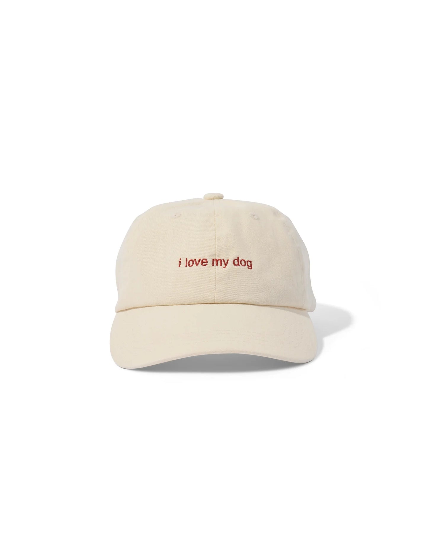 I love my dog cream red - i love hats