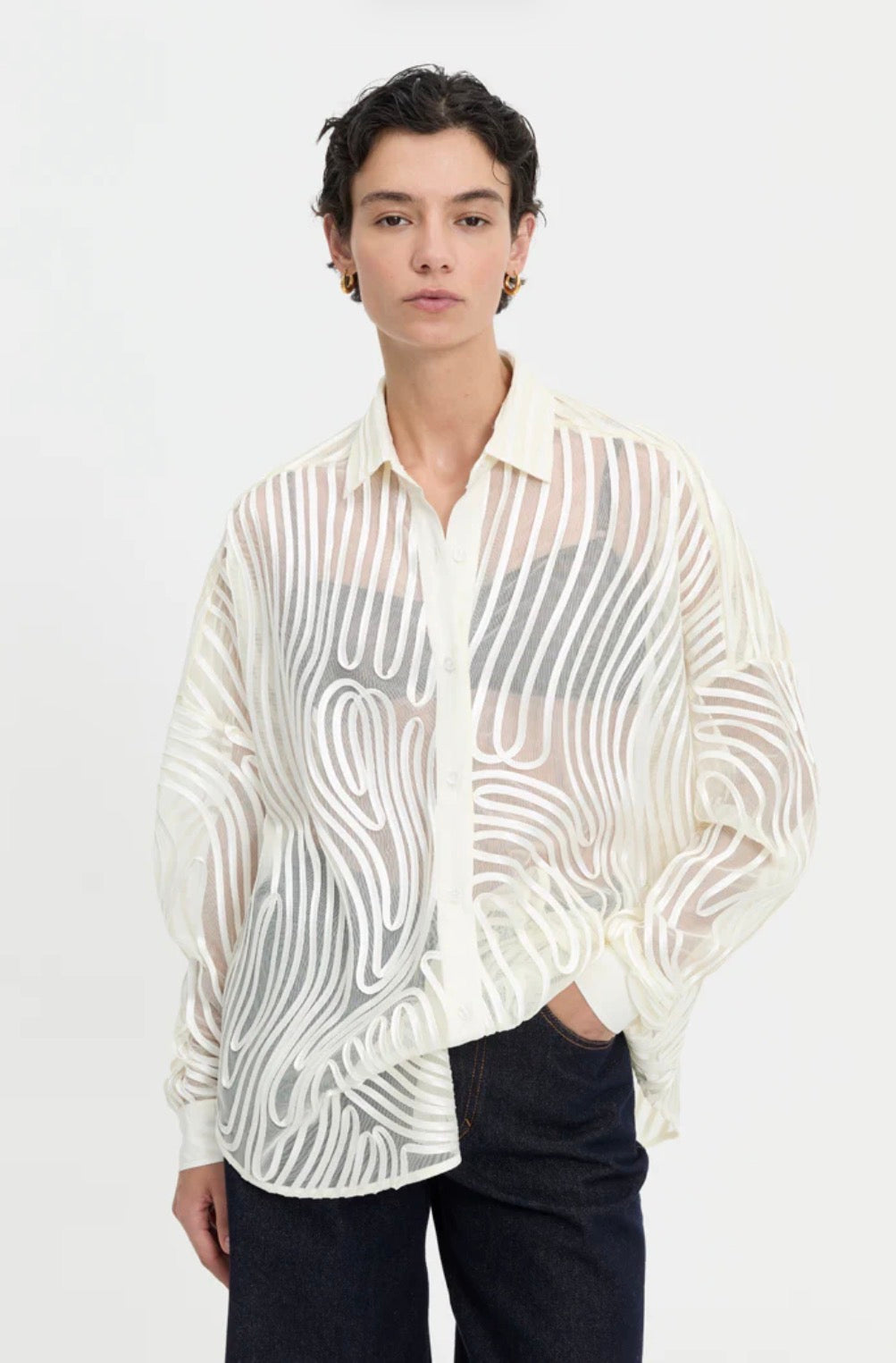 Micah Shirt Cream | Blanca