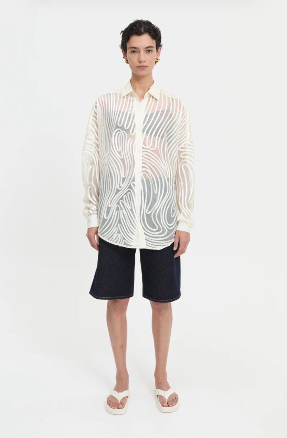 Micah Shirt Cream | Blanca