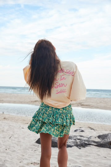 The Seas The Day Ra Ra Skirt - Green | Sabbi