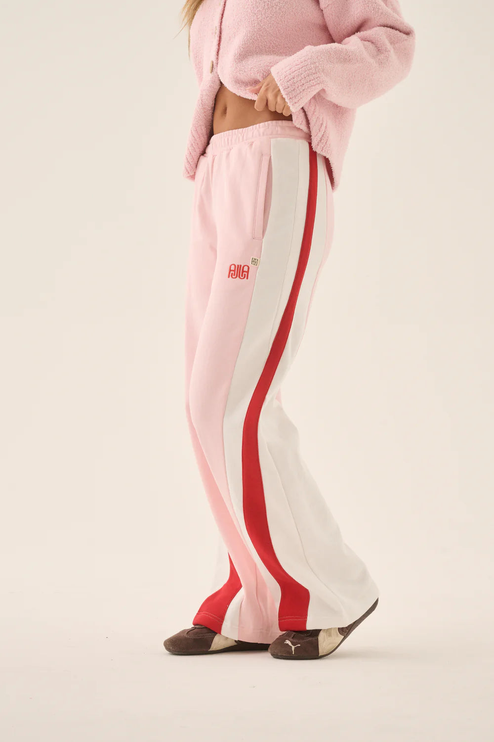 Mallorca Track Pant - Ballet Pink | Araminta James