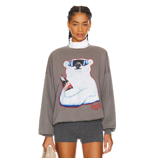 Polar Bear Coca Cola Jump Jumper - Gravity Grey | The Laundry Room