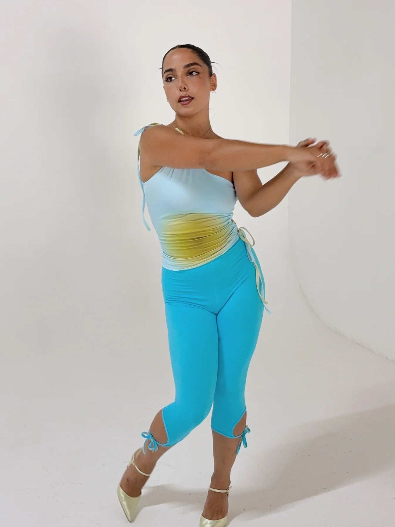 One Shoulder Top - Sunbeam | Eeyo