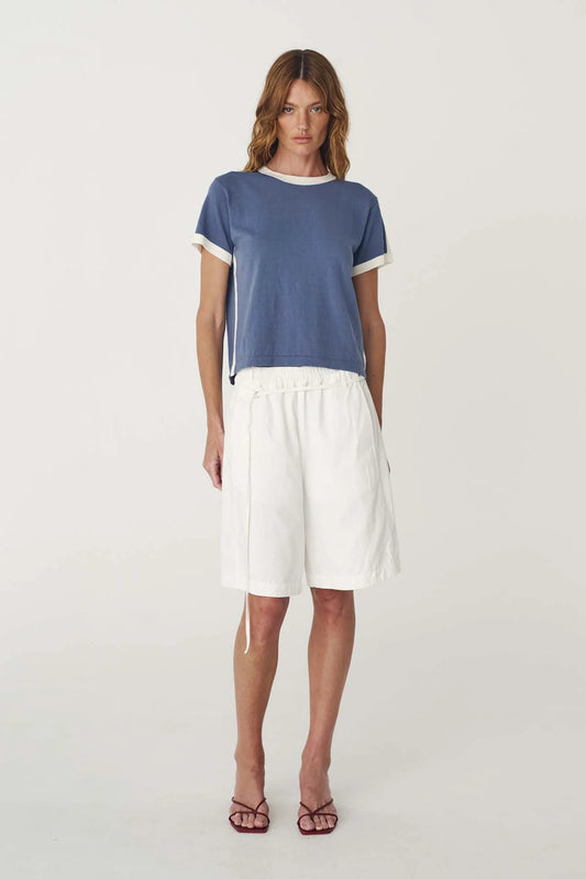 Maryanne Longline Shorts - Bone | ROWIE