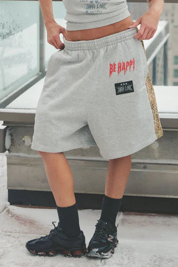 The Be Happy Leopard Shorts | Sabbi