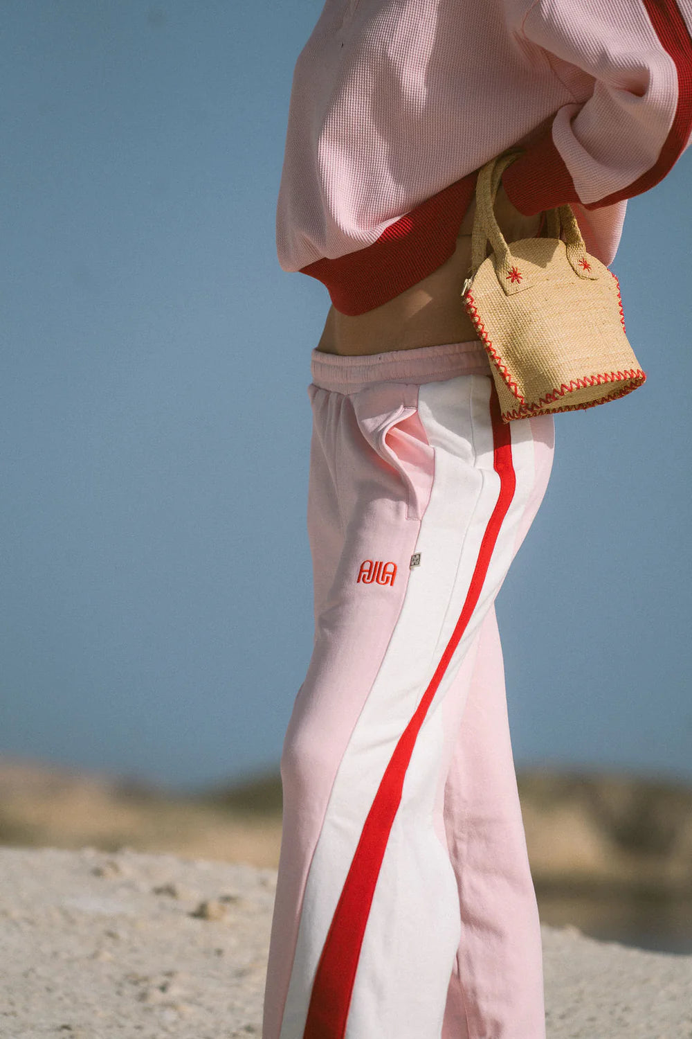 Mallorca Track Pant - Ballet Pink | Araminta James