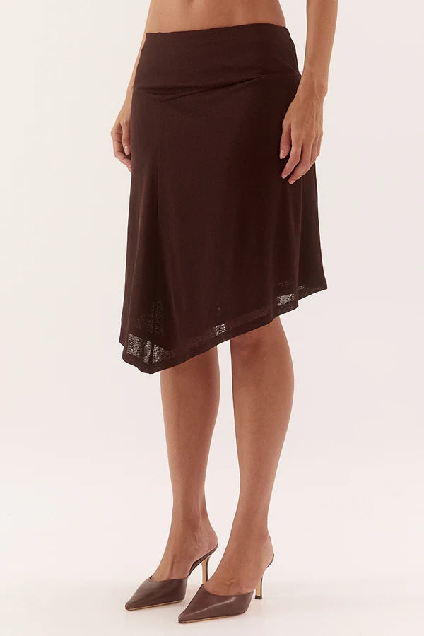 Zabelle Skirt - Dark Chocolate | Sovere