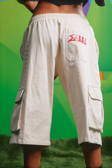 The High Quality Human Jorts - Cream | Sabbi