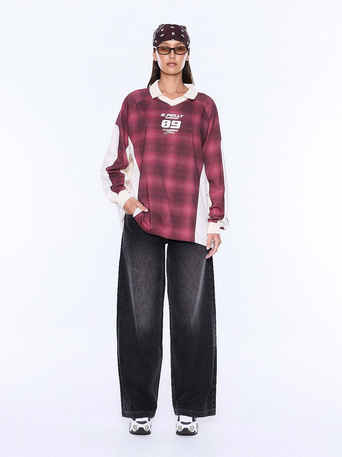 Josie Long Sleeve Polo Tee | Ena Pelly