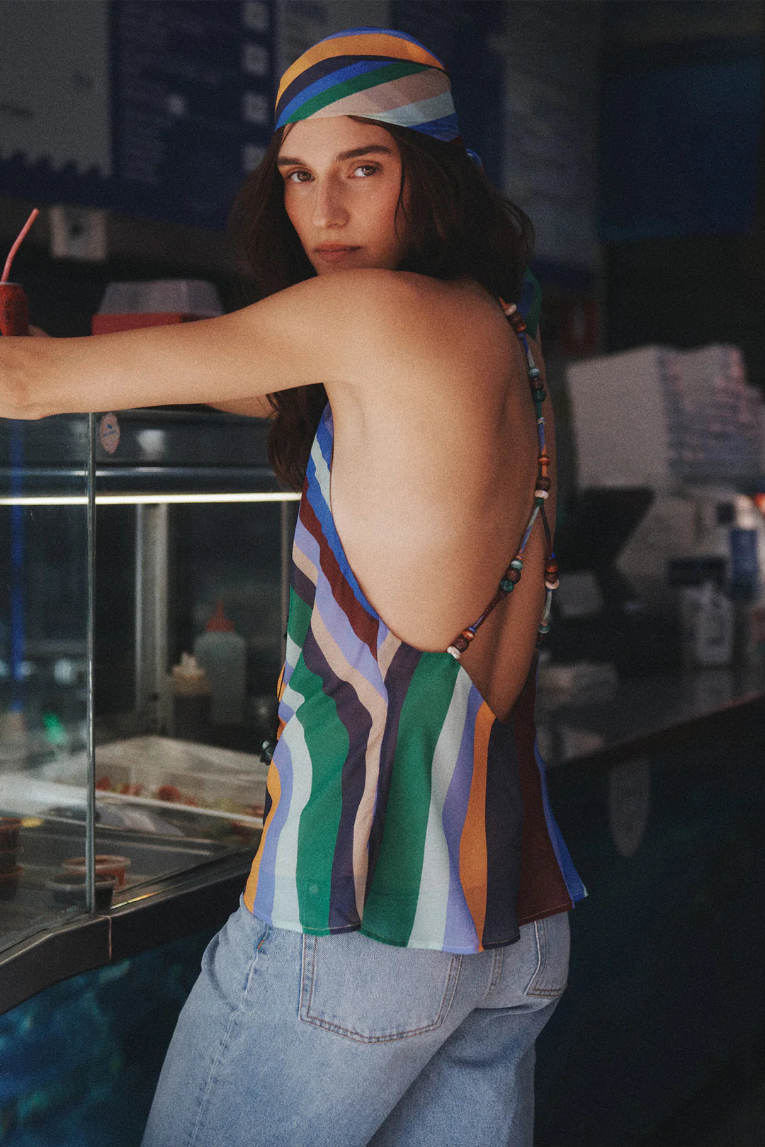 Juniper Silk Top Wave Length | Hansen & Gretel