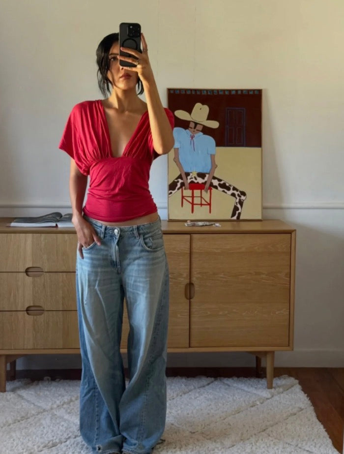 Isabela Red Top | Susmie’s