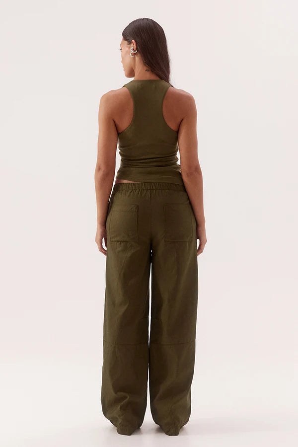 Lora Tank - Deep Khaki | Sovere