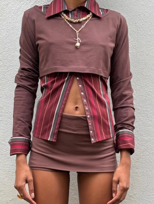 Chloe Skort - Chocolate | Susmie’s Collection