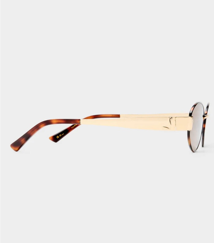 The Boston Sunglasses - Tort/Gold | Luv Lou