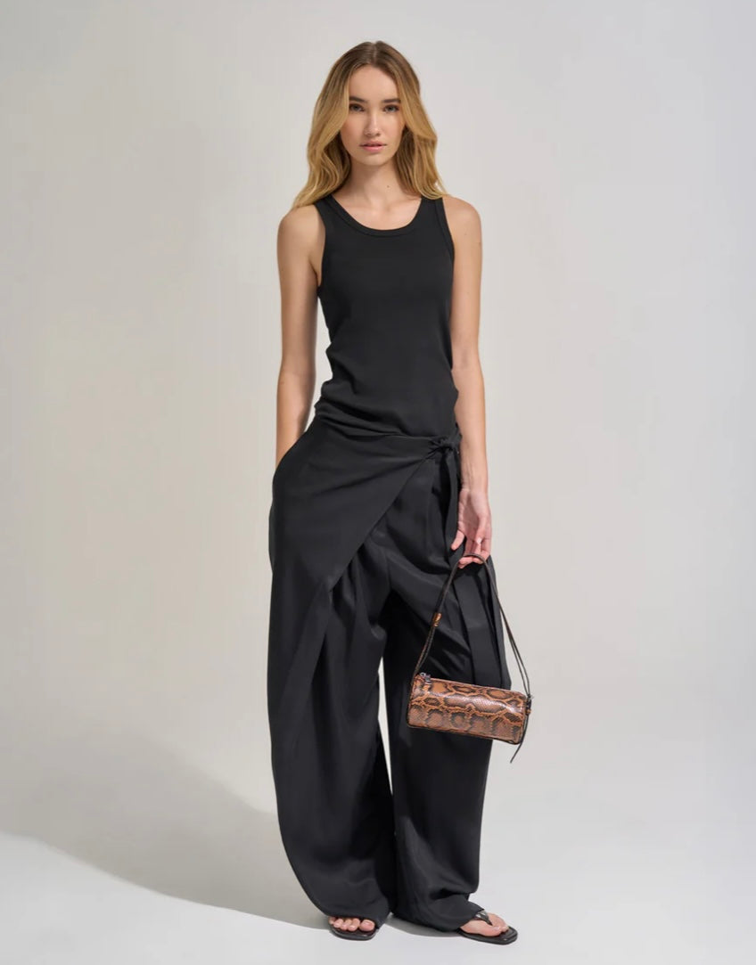 Brooke Mini Barrel Bag - Brunette Python | Brie Leon