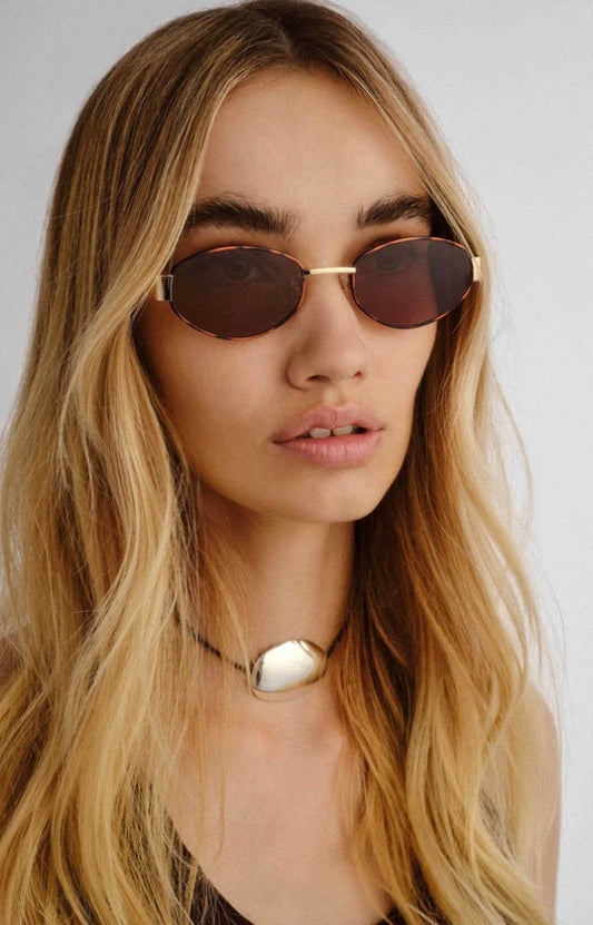 The Boston Sunglasses - Tort/Gold | Luv Lou