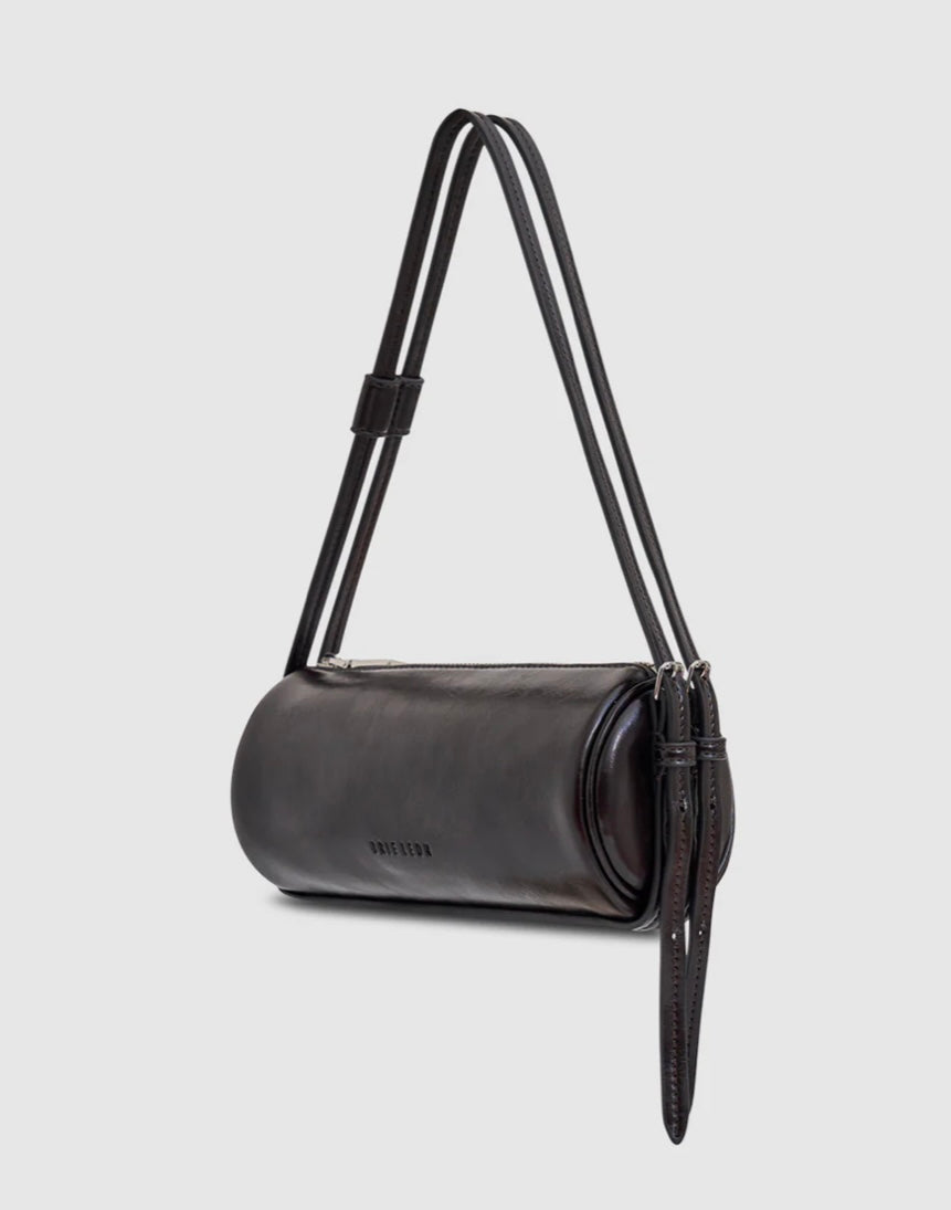 Brooke Mini Barrel Bag - Burnt Coffee | Brie Leon