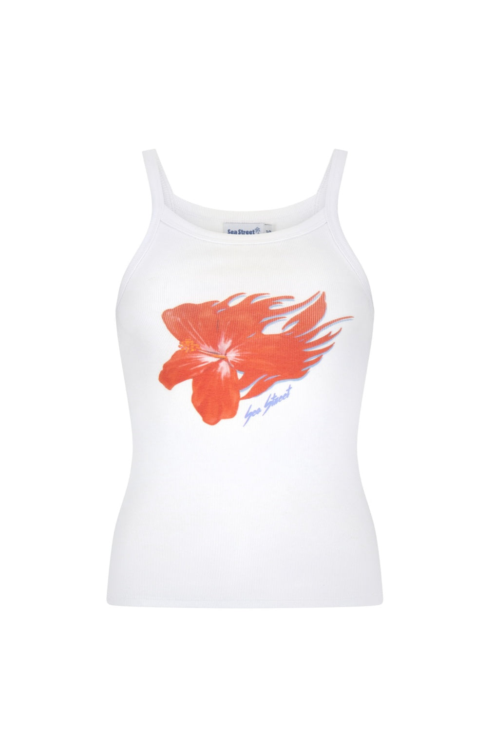 Flaming Hibiscus Singlet | Sea Street