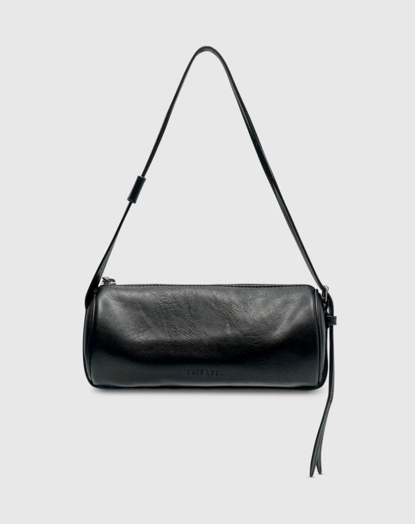 Brooke Mini Barrel Bag - Black | Brie Leon
