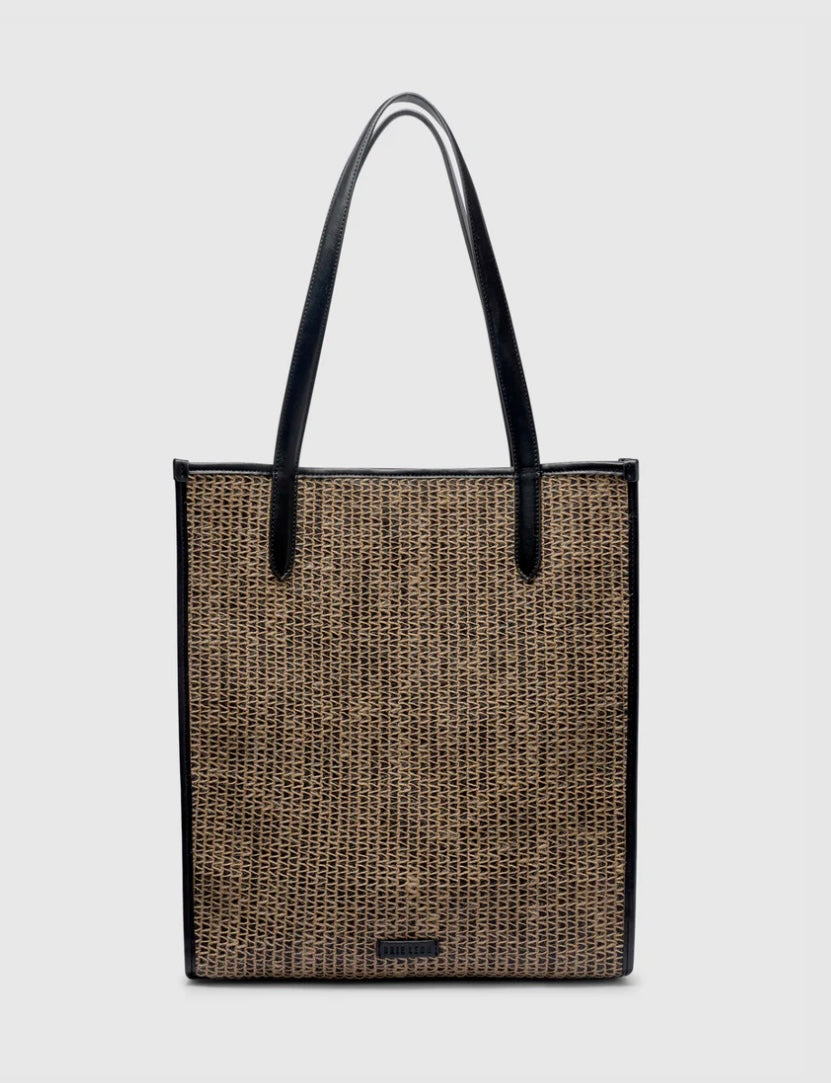 Mia Tote - Raffia Stripe | Brie Leon