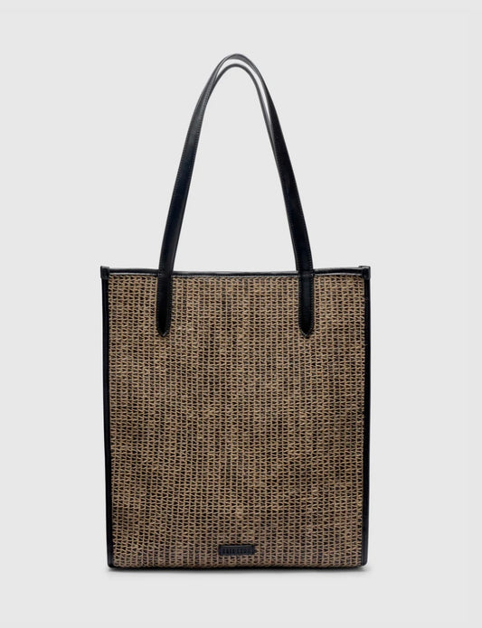 Mia Tote - Raffia Stripe | Brie Leon