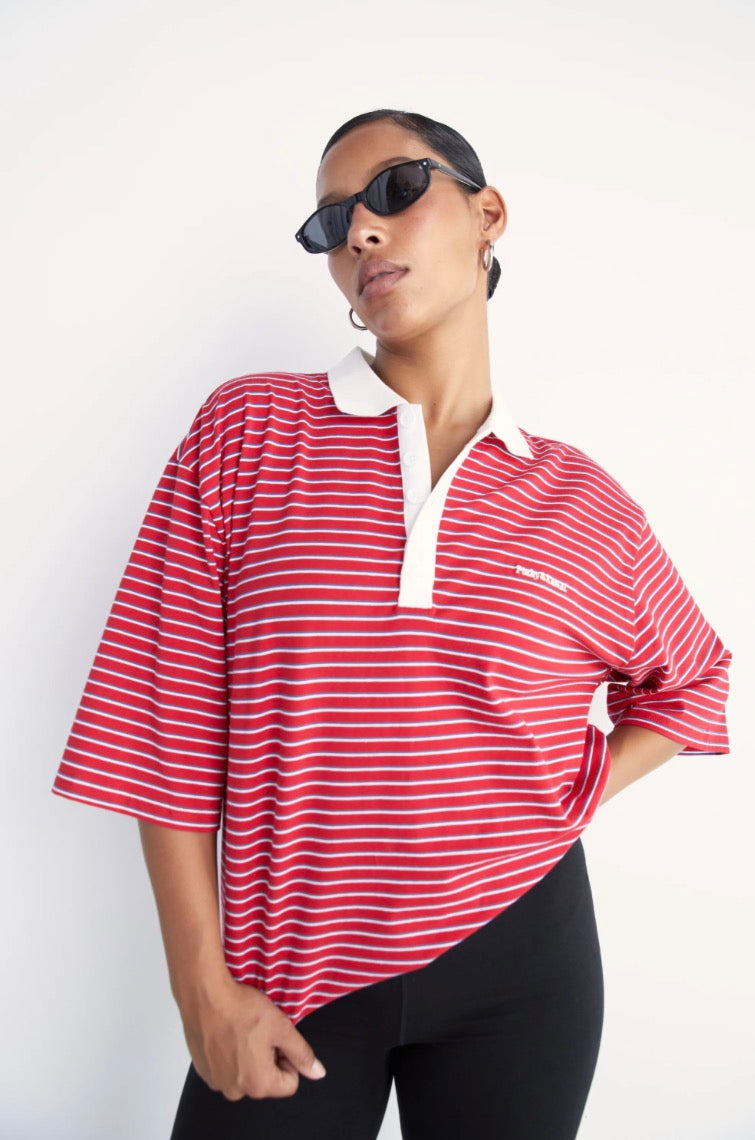 Polo T-Shirt - Red | Pinky & Kamal