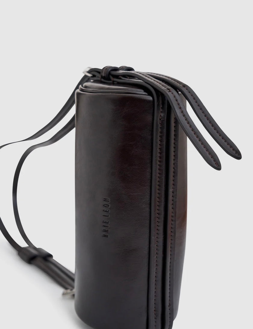 Brooke Mini Barrel Bag - Burnt Coffee | Brie Leon