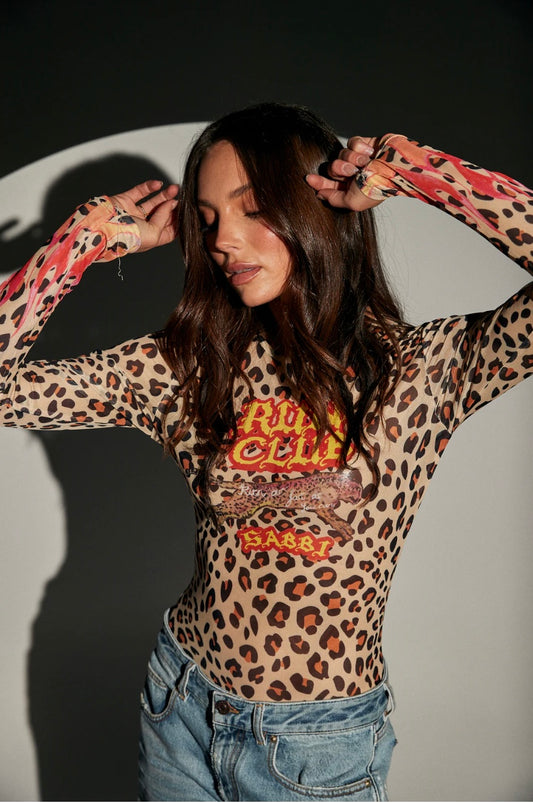 Run Club Animal Mesh Long Sleeve | Sabbi