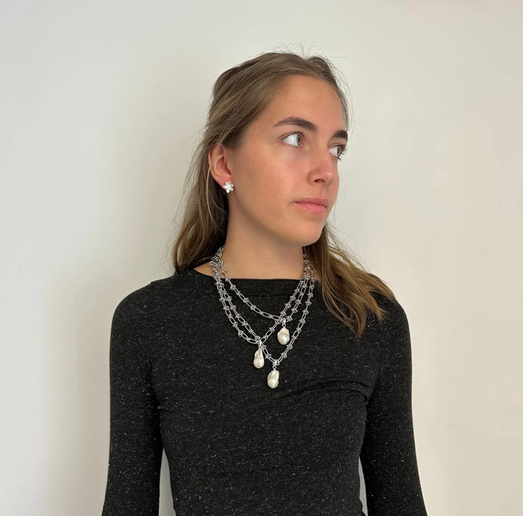 Devin Necklace Silver | Briwok