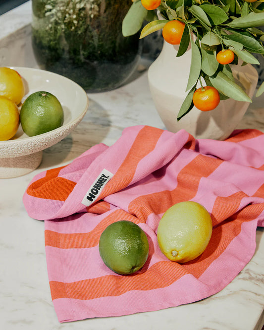 Tea Towel Sherbet Stripes| Hommey