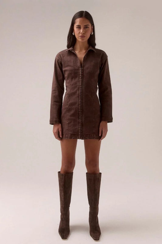 Zyra Dress - Raisin | Sovere