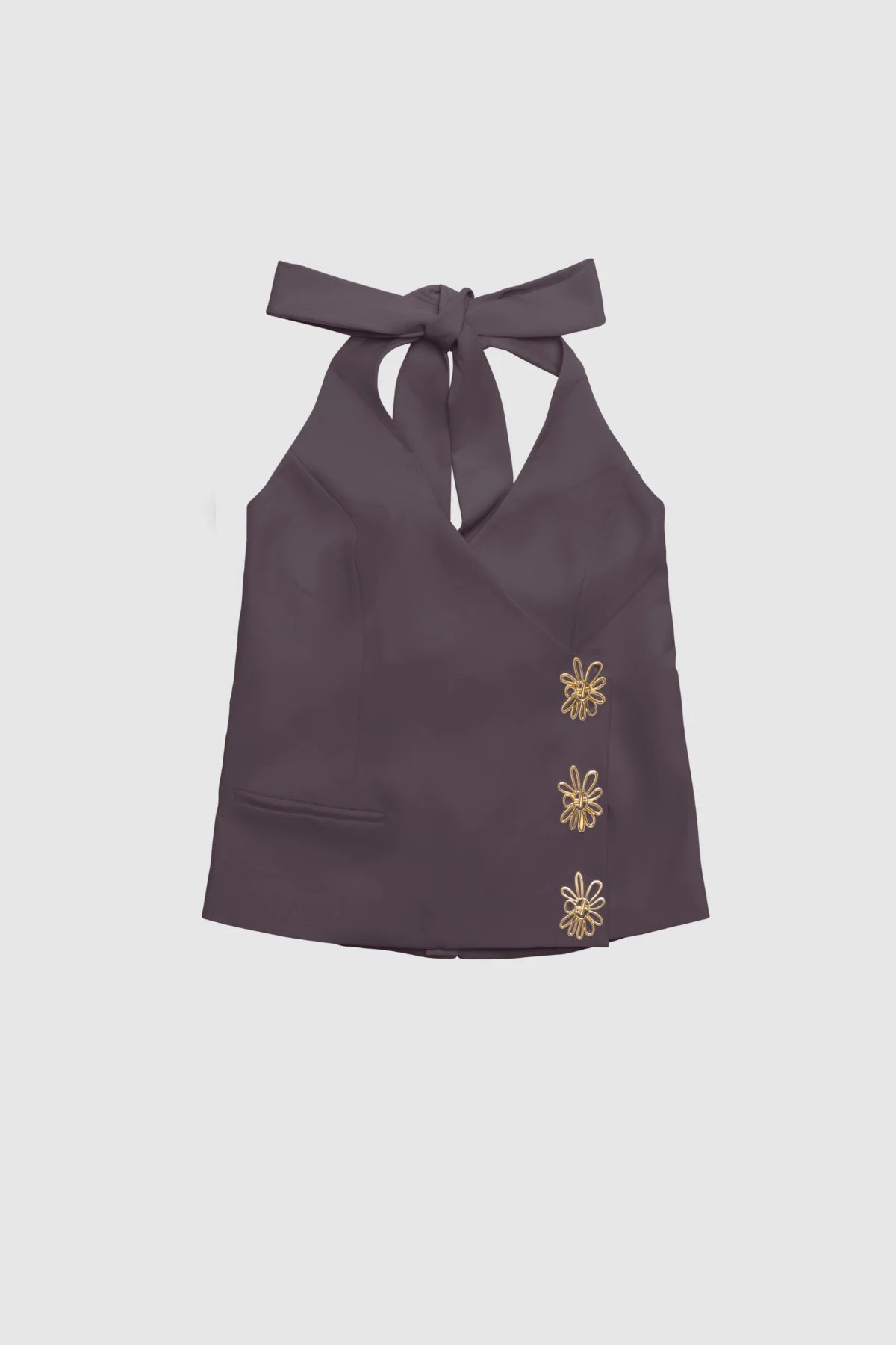 Inka Vest Top - Ash | The Wolf Gang