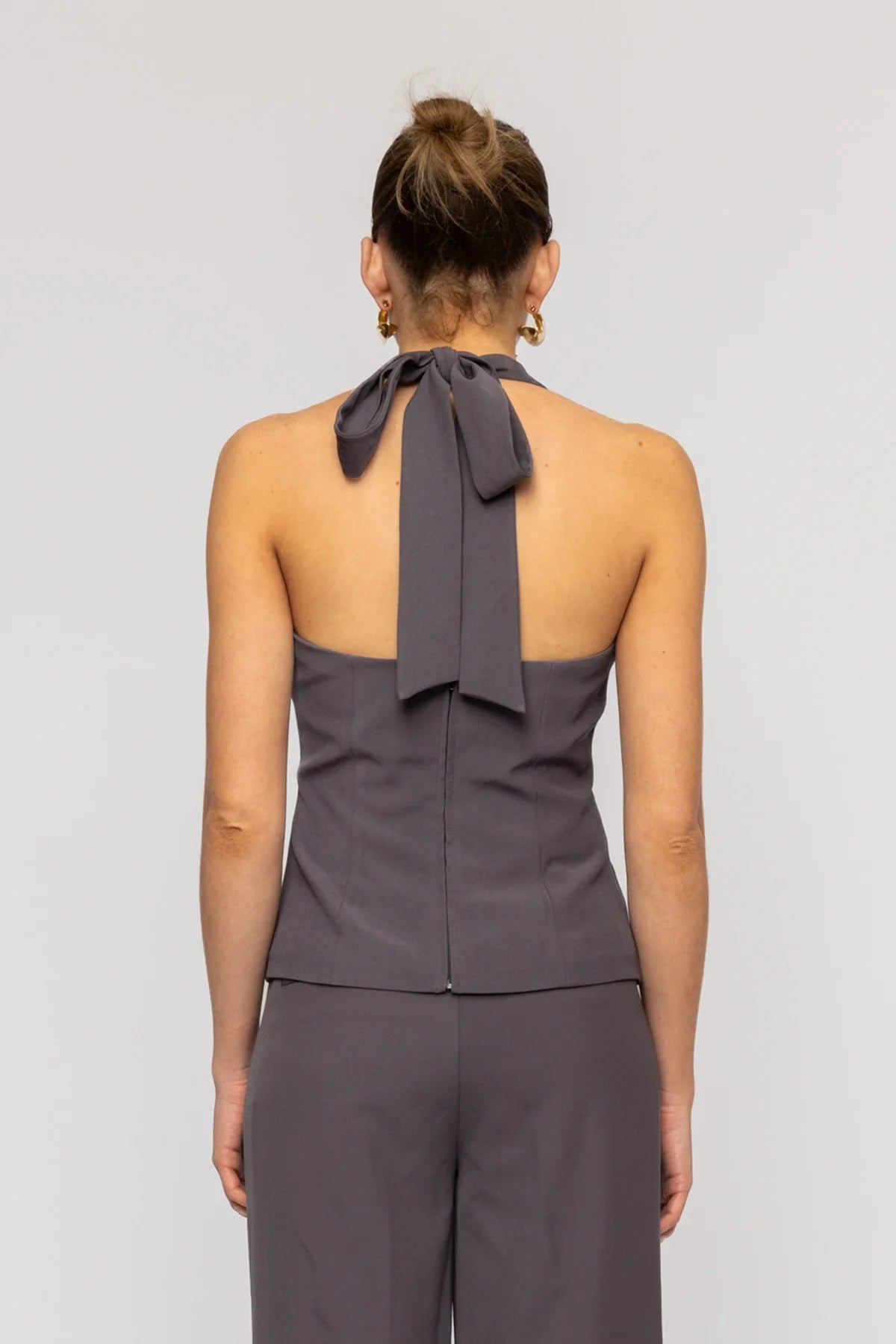 Inka Vest Top - Ash | The Wolf Gang
