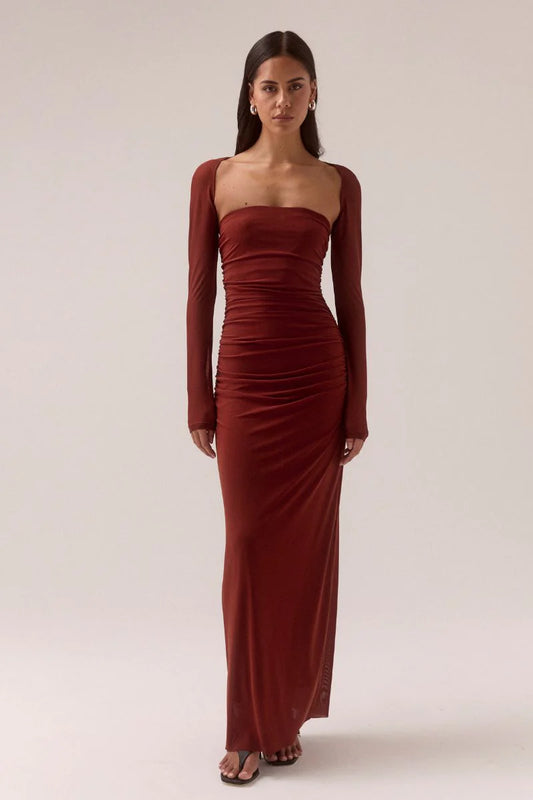 Myriad Bolero Dress - Cinnamon | Sovere