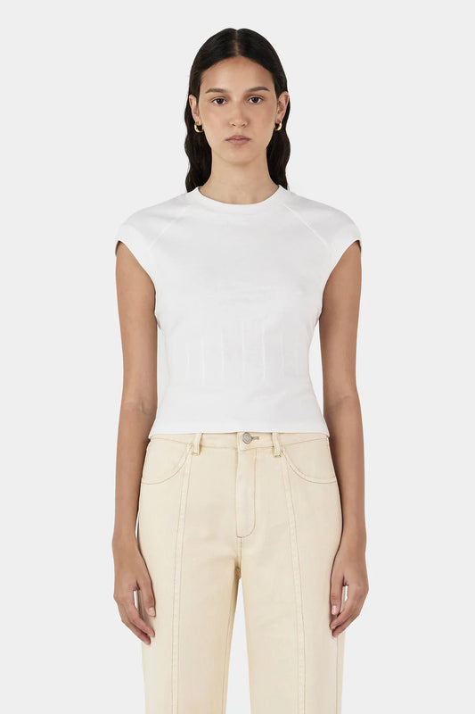 Gigi Baby Tee Ivory | Hansen & Gretel