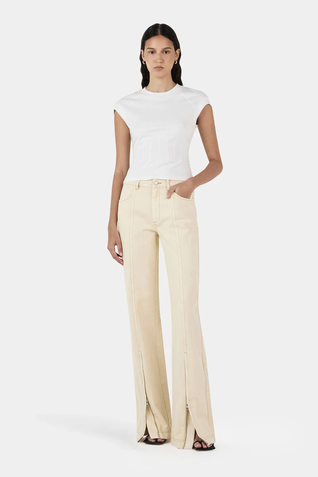 Gigi Baby Tee Ivory | Hansen & Gretel